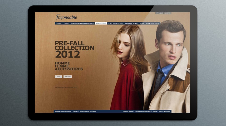 Façonnable Fall 2012 Collection Pages